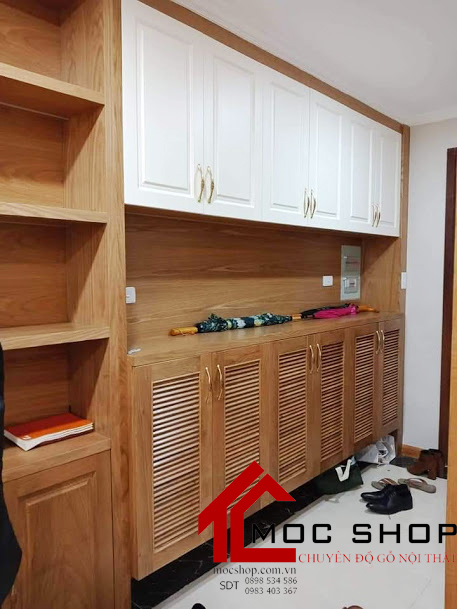 tủ giày gỗ tự nhiên giá rẻ
